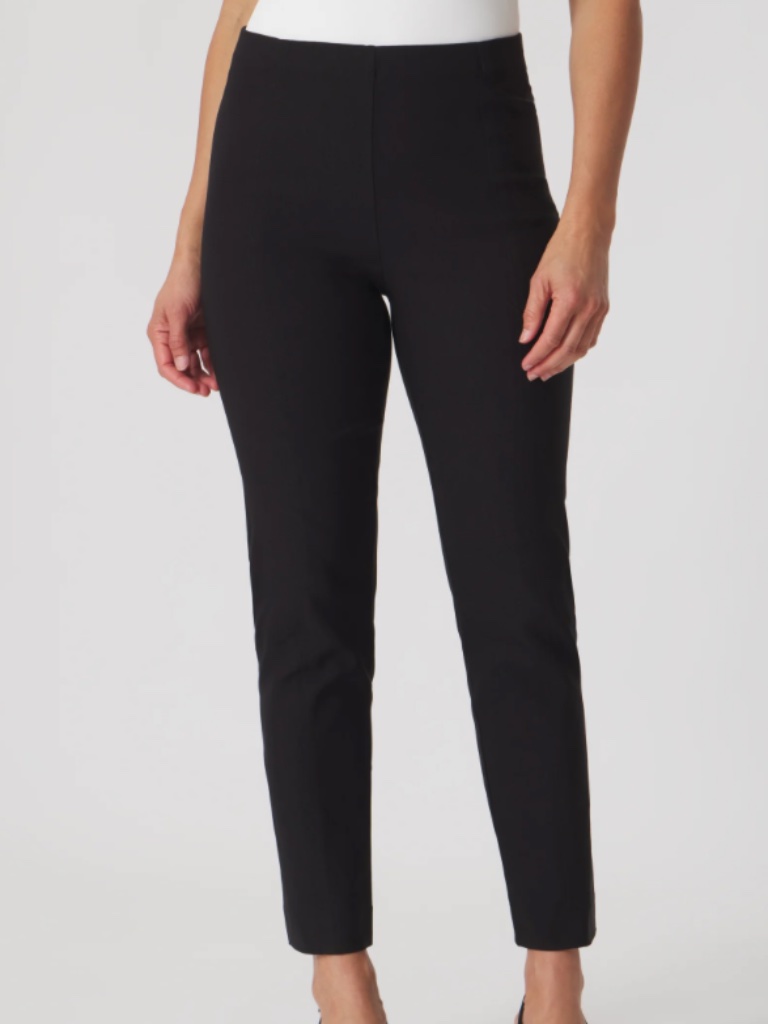 Franne Golde Original Tapered Ankle Black Pants